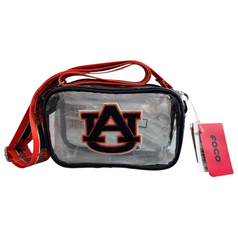 Auburn Tigers Clear Stadium Bag FOCO NCAA Crossbody Purse